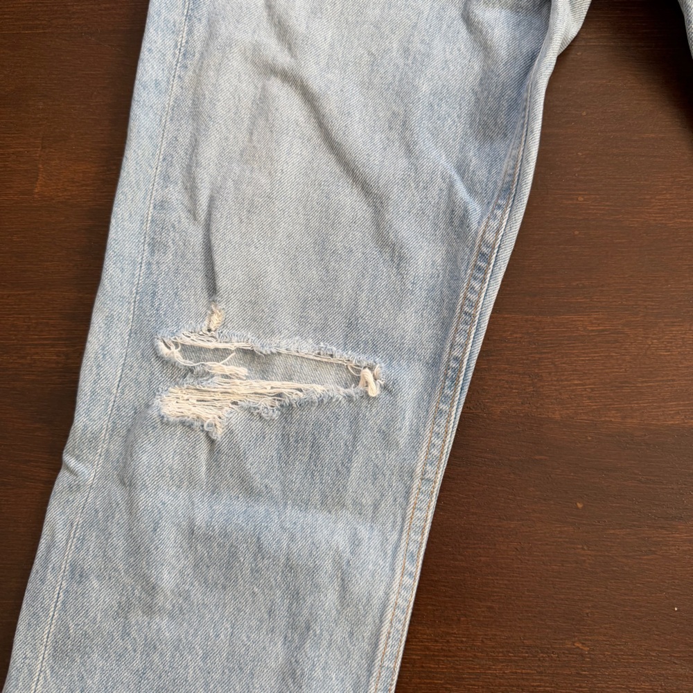 Agolde Riley High Rise Straight Crop Jeans - Picture 3 of 7